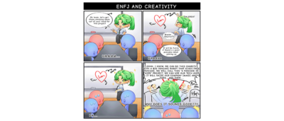 Behind the Scenes of My ENFJ and Creativity 4-Panel Comic